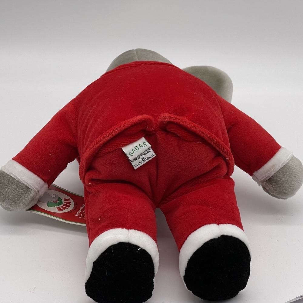 Babar the Elephant Gund Macys w/ Tag 1988 14.5" Plush Christmas - Picture 6 of 11